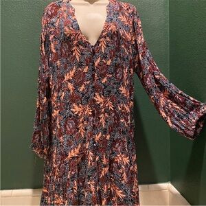 Floral V-Neck Mini Dress